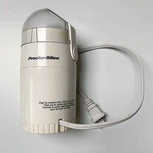 Proctor Silex Electric Coffee Bean Spice Grinder Mill Stainless Steel Blades